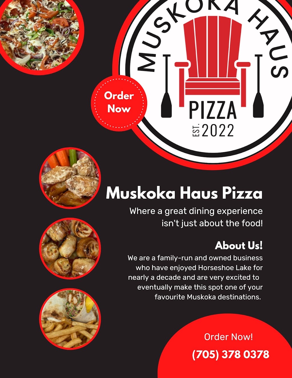 Muskoka Haus Pizza | 7 Allan Cres, Parry Sound, ON P2A 2W8, Canada | Phone: (705) 378-0378