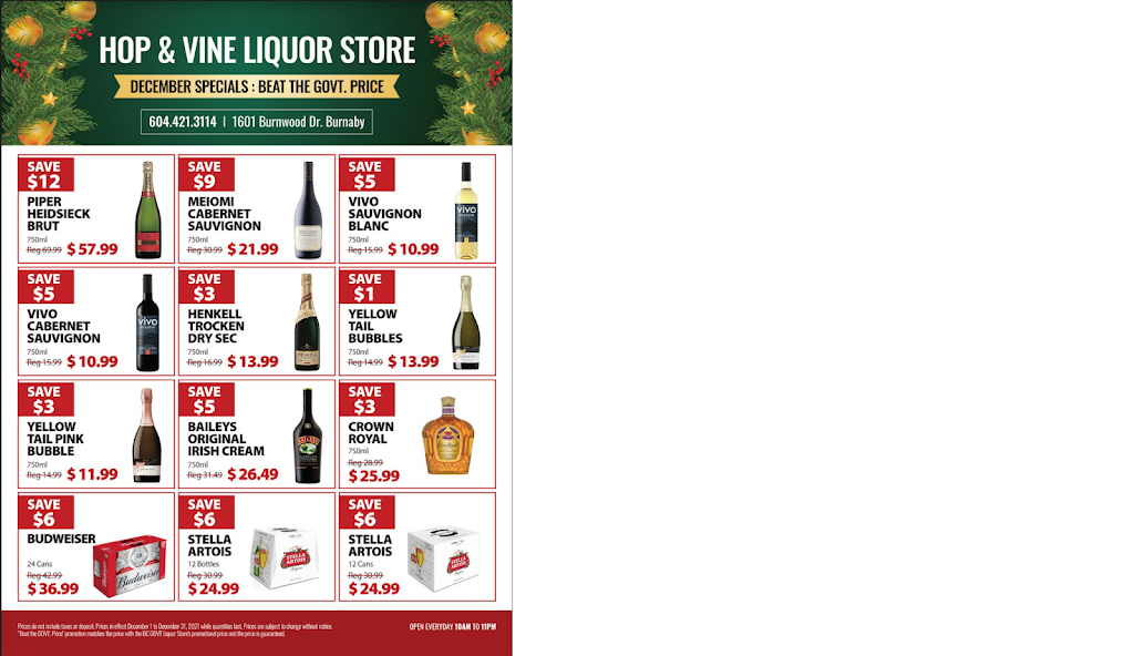 Grey Stone Liquor Store | 1601 Burnwood Dr #8, Burnaby, BC V5A 4H1, Canada | Phone: (604) 421-3114