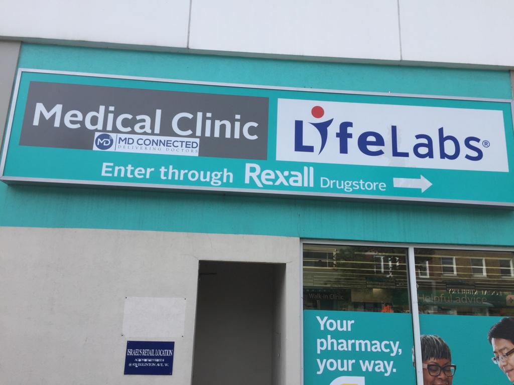 MD Connected Walk In Clinic (Inside Rexall) | 901 Eglinton Ave W, York, ON M6C 2C1, Canada | Phone: (877) 406-9362