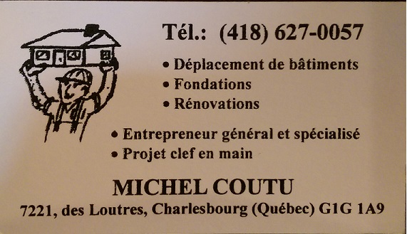 Déplacement De Bâtiments Michel Coutu | 7221 Rue des Loutres, Québec, QC G1G 1A9, Canada | Phone: (418) 627-0057