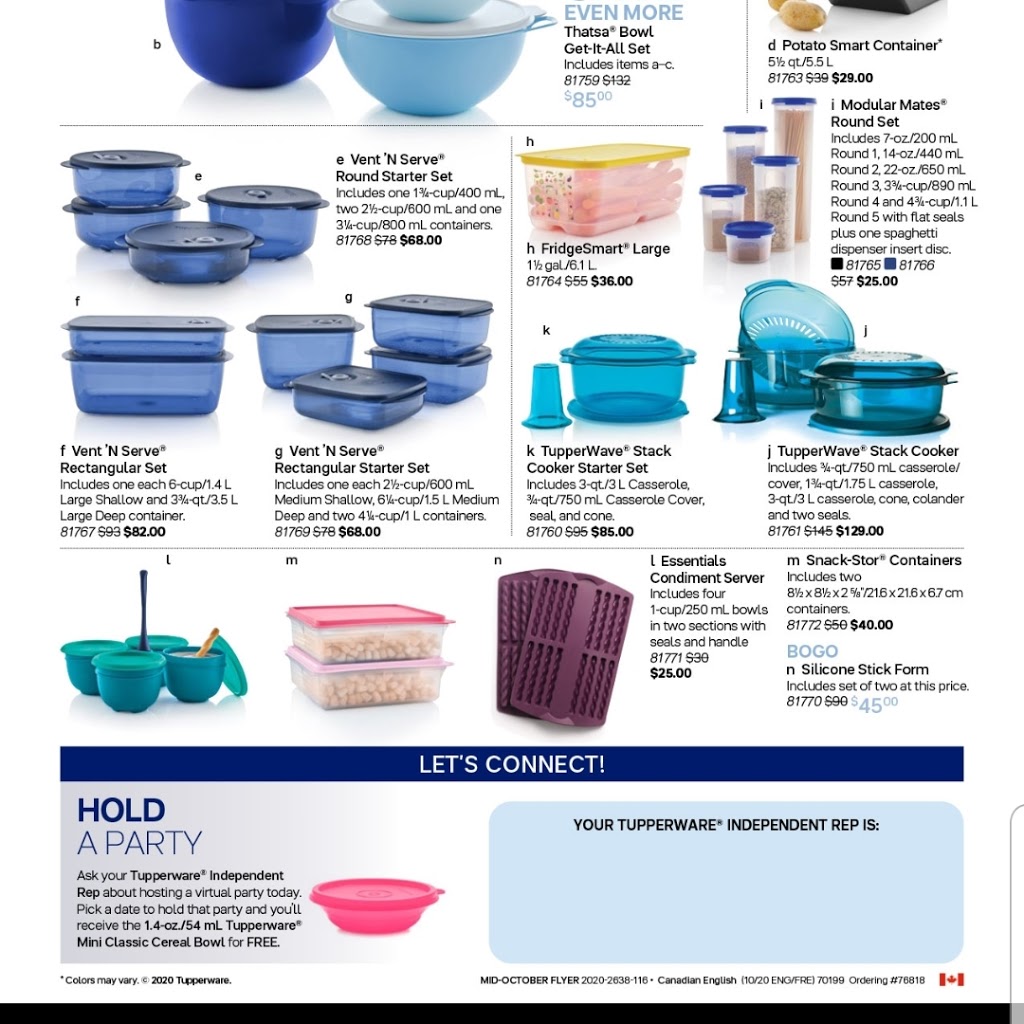 Morags Tupperware Connection | 502046 St, Lamont, AB T0B 2R0, Canada | Phone: (780) 668-4376