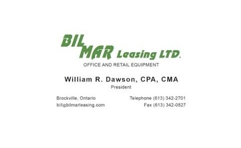 Bilmar Leasing Ltd. | 352 Pearl St W, Brockville, ON K6V 4E5, Canada | Phone: (613) 342-2701