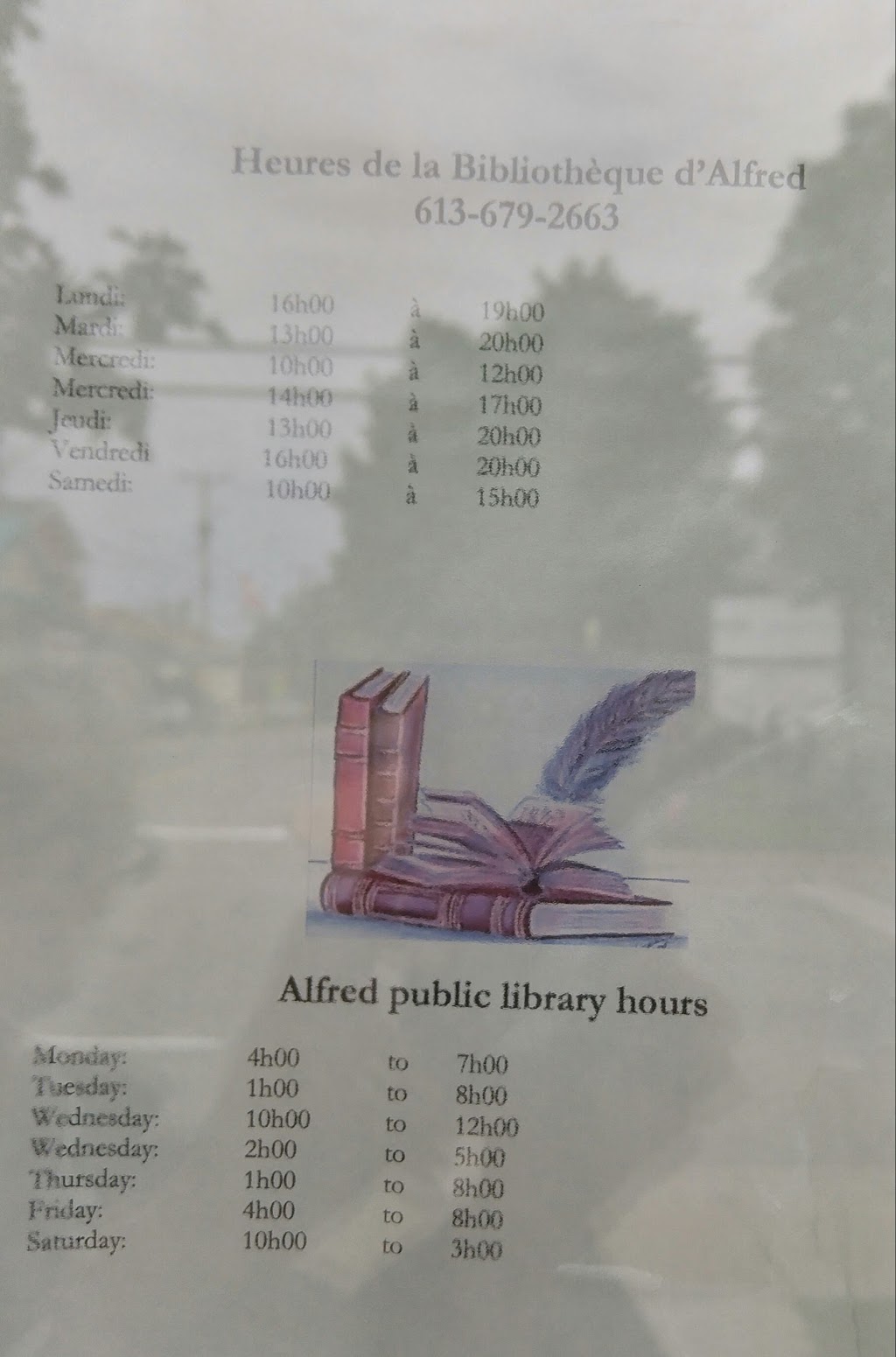 Alfred Public Library | 555 St-Philippe St, Alfred, ON K0B 1A0, Canada | Phone: (613) 679-2663