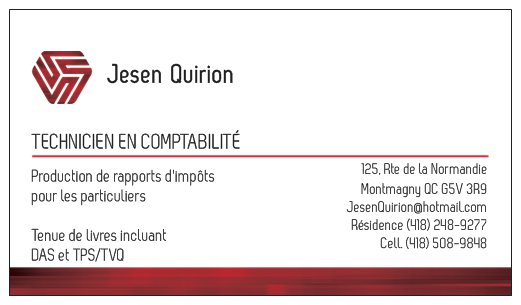 Jesen Quirion Comptabilité | 125 Rte de la Normandie, Montmagny, QC G5V 3R9, Canada | Phone: (418) 508-9848