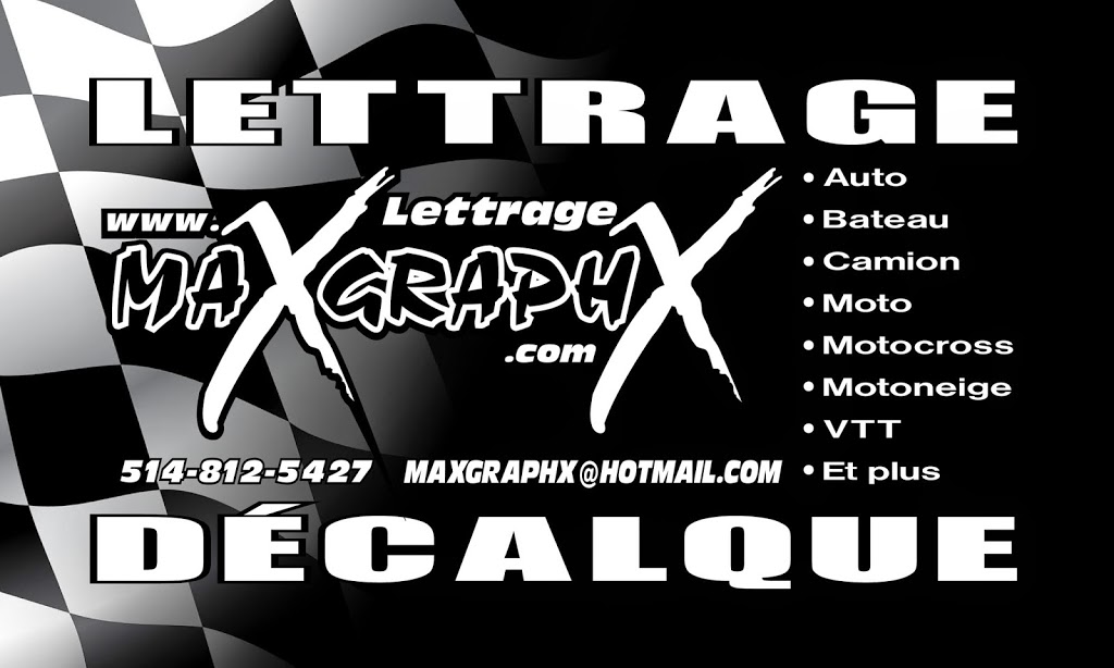 Lettrage MaxGraphX | 980 Chemin St Roch, Terrebonne, QC J6Y 1A8, Canada | Phone: (514) 812-5427