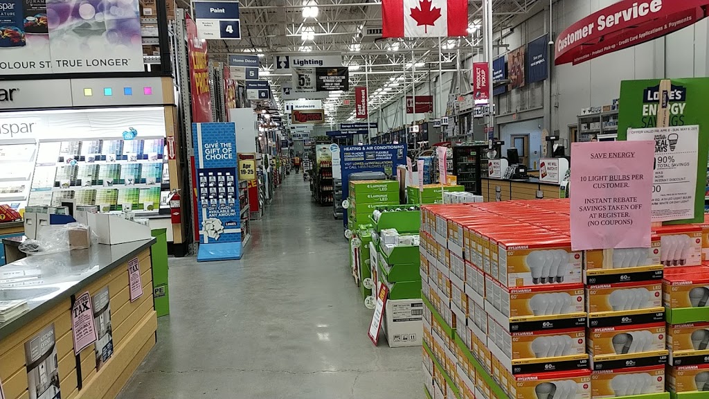 Lowes Home Improvement | 1899 Brock Rd, Pickering, ON L1V 4H7, Canada | Phone: (905) 619-7530