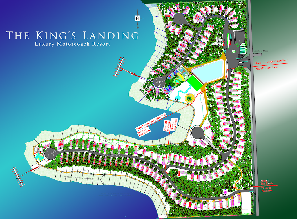 THE KINGS LANDING Luxury Motorcoach Resort | Range Rd 31, County of Barrhead No. 11, AB T0E 0X0, Canada | Phone: (780) 721-6356