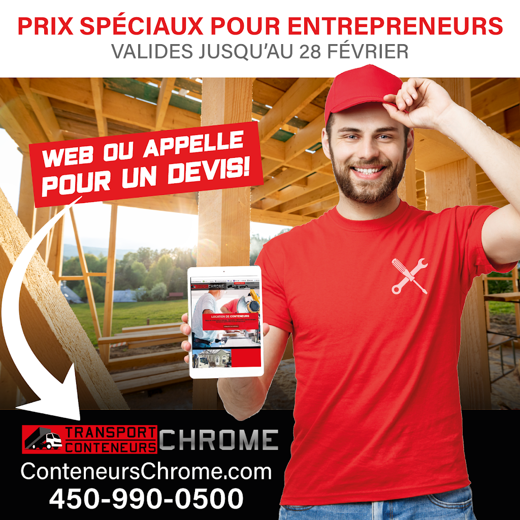 Conteneurs Chrome | Location de conteneurs | 714 Rue des Tourterelles, Saint-Jérôme, QC J7Z 7J9, Canada | Phone: (450) 990-0500