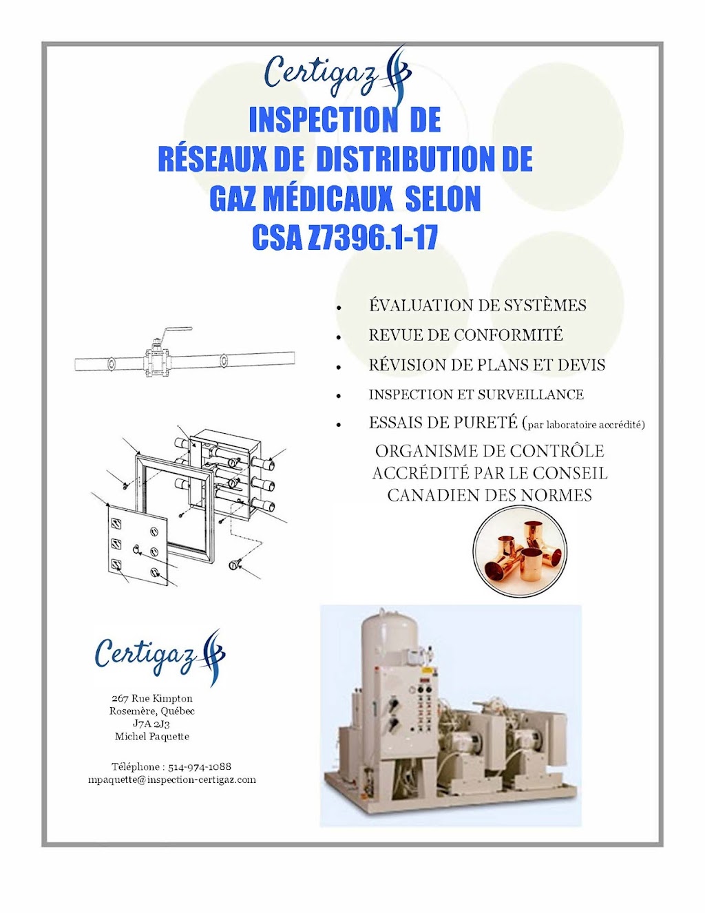 Certigaz inc. | 267 Rue Kimpton, Rosemère, QC J7A 2J3, Canada | Phone: (514) 974-1088