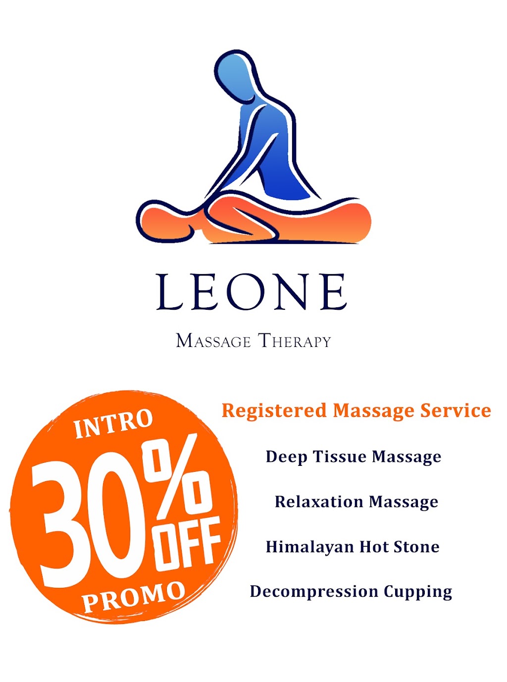 Leone Massage Therapy | 1704 Copeland Cir, Milton, ON L9T 8X8, Canada | Phone: (647) 323-3321