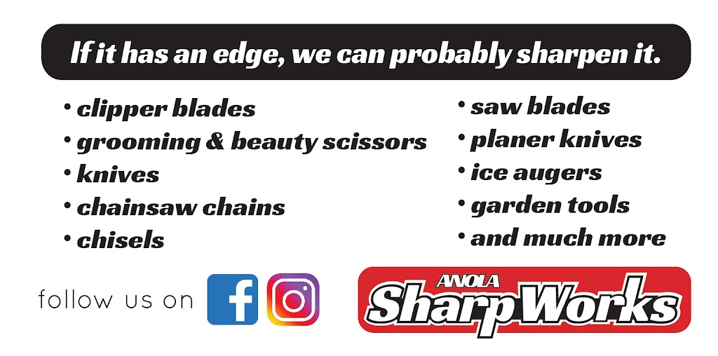 Anola SharpWorks | 33148 Hazelridge Rd 65N, Oakbank, MB R5N 0E5, Canada | Phone: (204) 799-9628