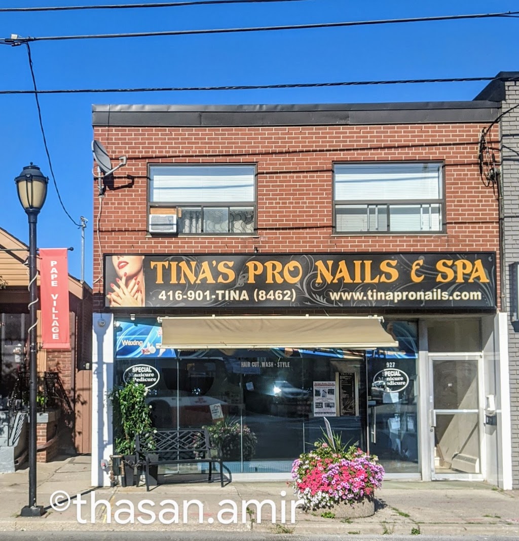 Tinas Pro Nails & Spa Inc. | 927 Pape Ave, East York, ON M4K 3V4, Canada | Phone: (416) 901-8462