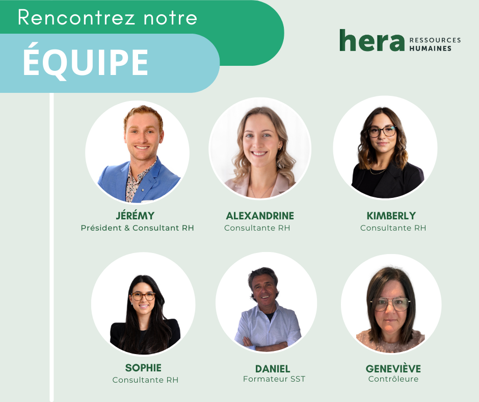 Hera Ressources Humaines | 75 Bd Saint-Jean-Baptiste, Châteauguay, QC J6J 3H6, Canada | Phone: (514) 586-1259