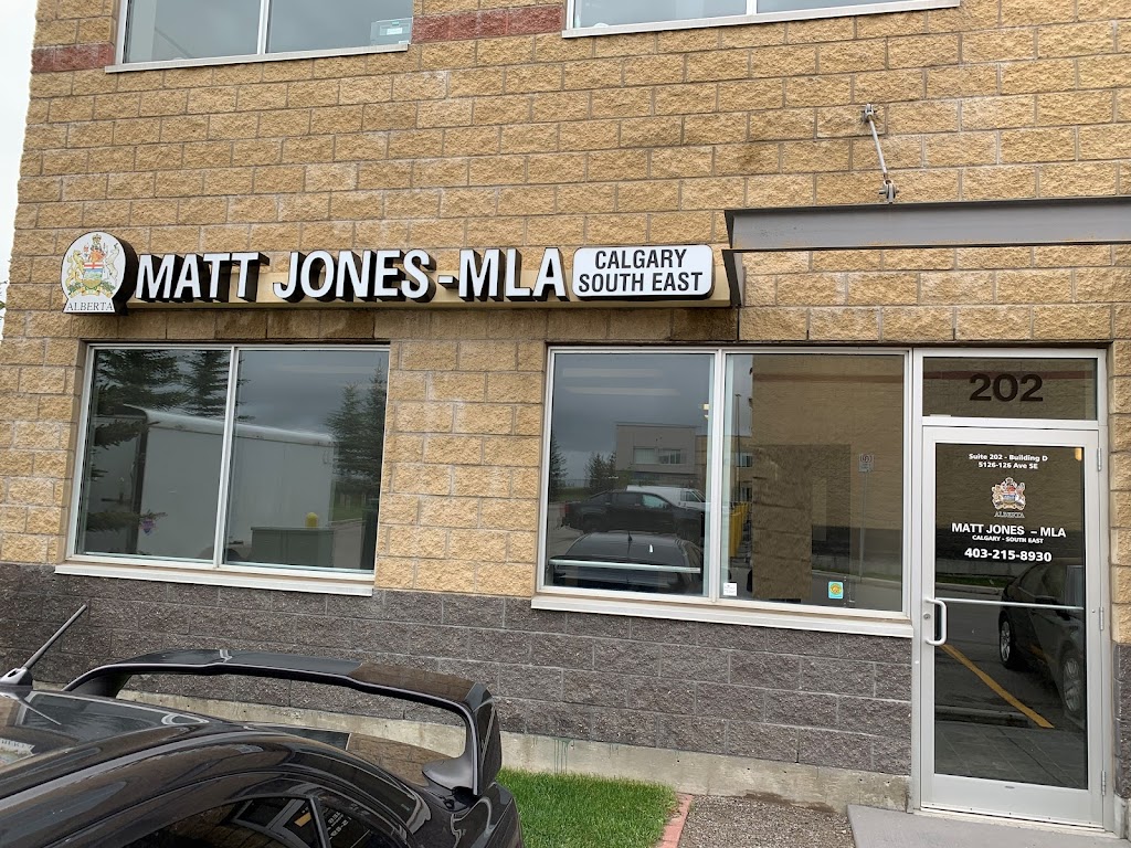 Matt Jones, MLA | 5126 126 Ave SE #202, Calgary, AB T2Z 0H2, Canada | Phone: (403) 215-8930