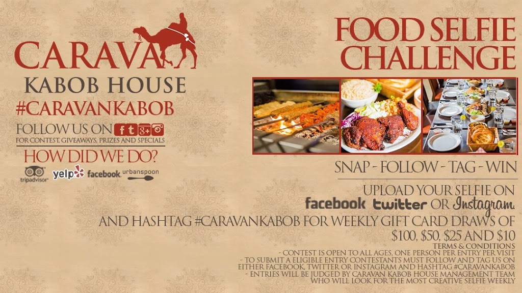 Caravan Kabob House | 547 Steeles Ave E, Brampton, ON L6W 4S2, Canada | Phone: (905) 497-3876