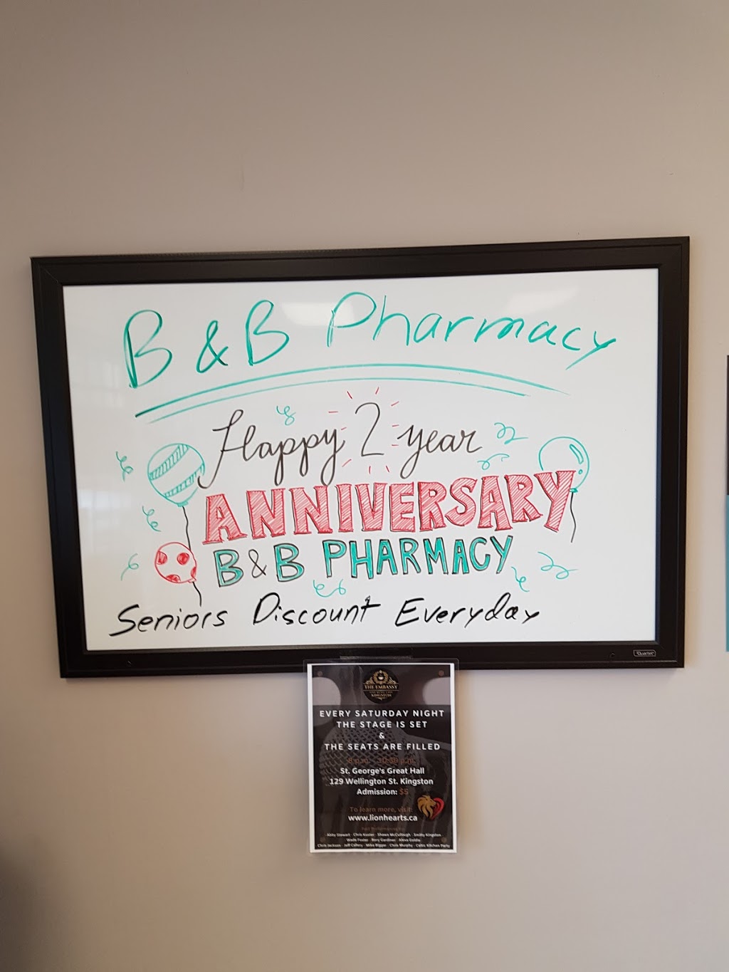 B&B Pharmacy | 235 Montreal St, Kingston, ON K7K 3G6, Canada | Phone: (613) 767-5618