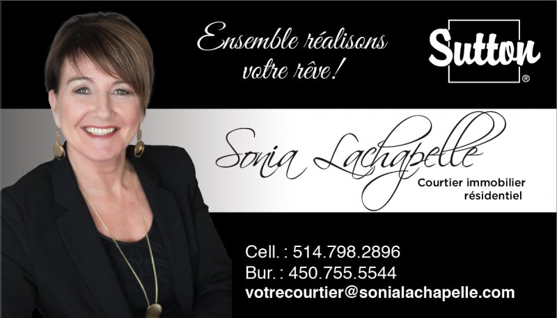Sonia Lachapelle Courtier Immobilier Résidentiel | 635 Rue Beaudry N bureau 201, Joliette, QC J6E 8L7, Canada | Phone: (514) 798-2896