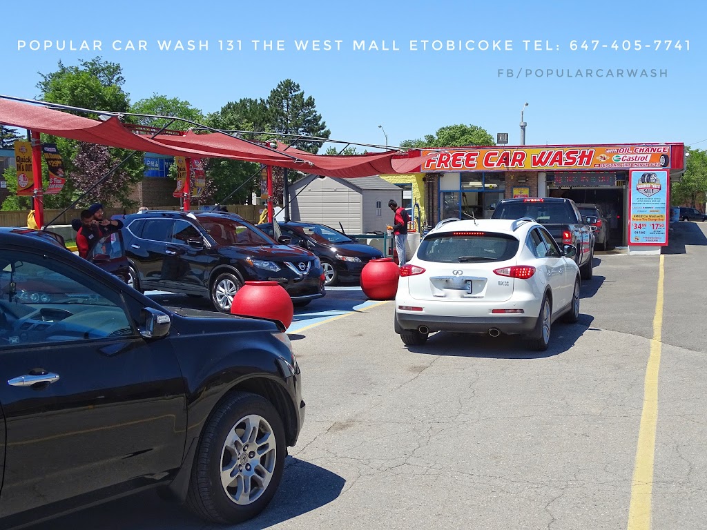 Popular Car Wash & Detailing - Free Vacuums | 131 The West Mall, Etobicoke, ON M9C 1C2, Canada | Phone: (647) 405-7741