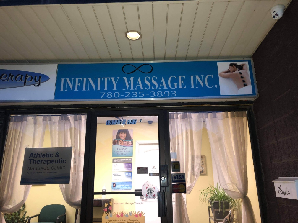 Infinity Massage Inc. | 10113 157 St NW, Edmonton, AB T5P 2T9, Canada | Phone: (780) 235-3893