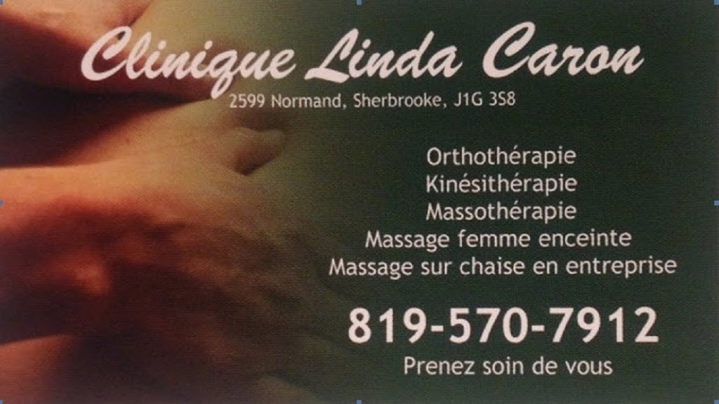 Clinique de Massothérapie Linda Caron | 2599 Rue Normand, Sherbrooke, QC J1G 3S8, Canada | Phone: (819) 570-7912