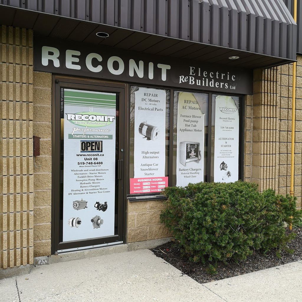 Reconit Electric Rebuilders Ltd | 63 McIntyre Pl #08, Kitchener, ON N2R 1J5, Canada | Phone: (519) 748-6488