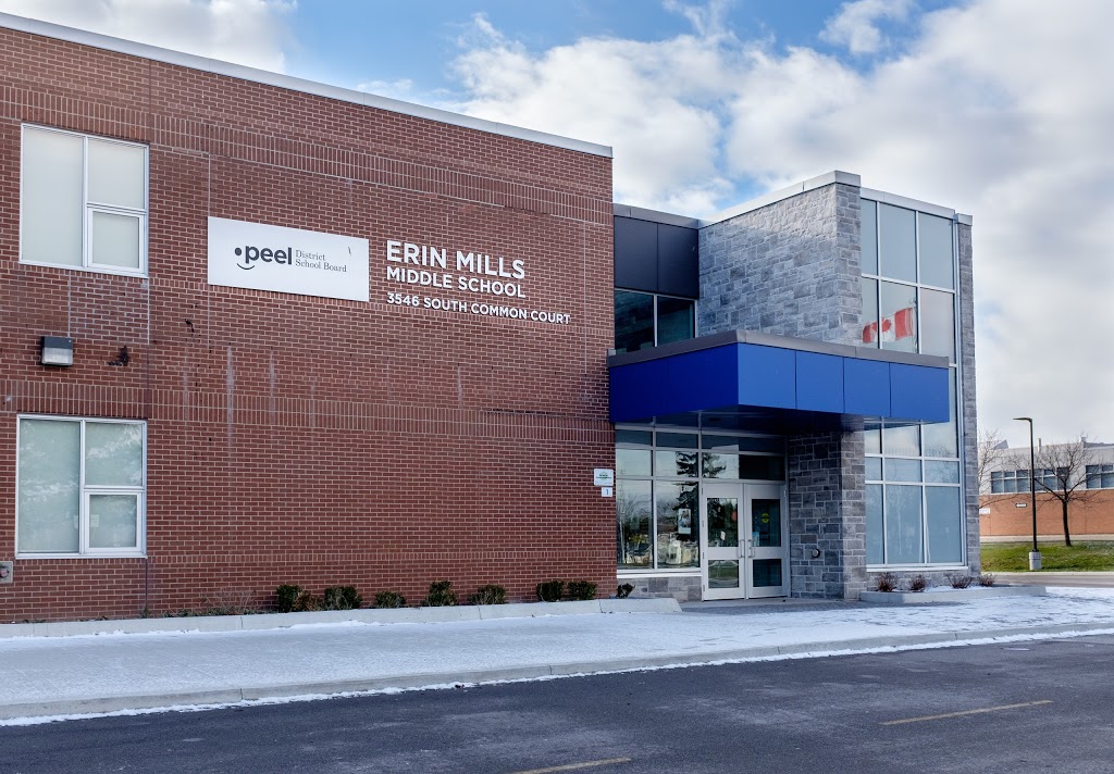 Erin Mills Middle School | 3546 S Common Ct, Mississauga, ON L5L 2B1, Canada | Phone: (905) 820-9777