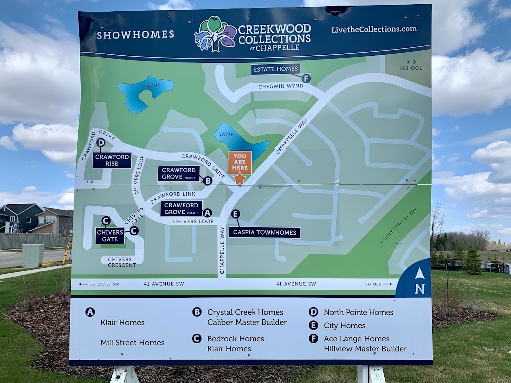 Crystal Creek Homes - Creekwood Collections Showhome | 6308 Crawford Link SW, Edmonton, AB T6W 3Y5, Canada | Phone: (780) 702-6190