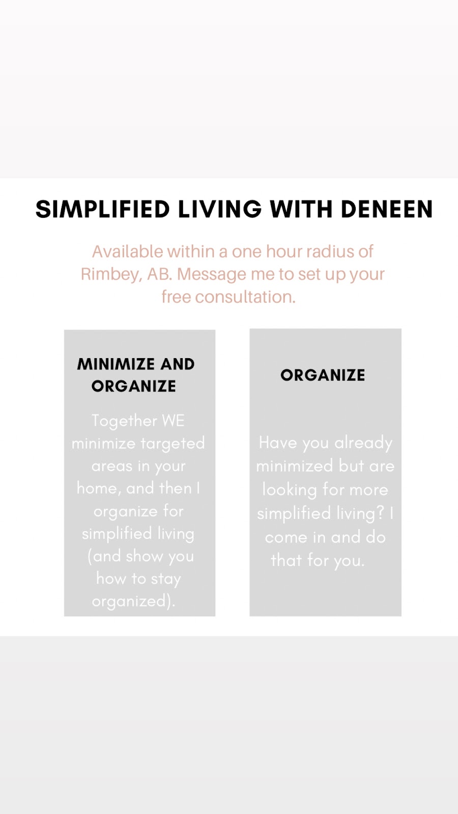 Simplified Living With Deneen | Main St, Bluffton, AB T0C 0M0, Canada | Phone: (403) 783-1578