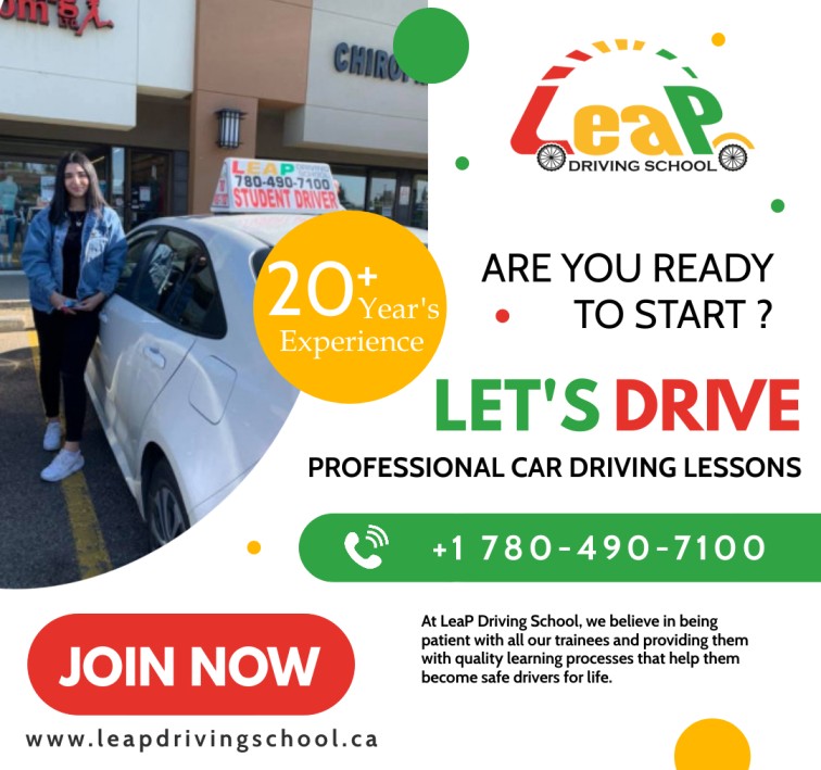 LeaP Driving School Edmonton | 3420 83 St NW, Edmonton, AB T6K 0K8, Canada | Phone: (780) 490-7100