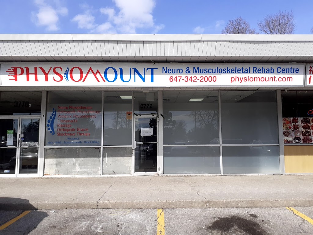 PhysioMount | 3772 Lawrence Ave E, Scarborough, ON M1G 1P9, Canada | Phone: (647) 342-2000