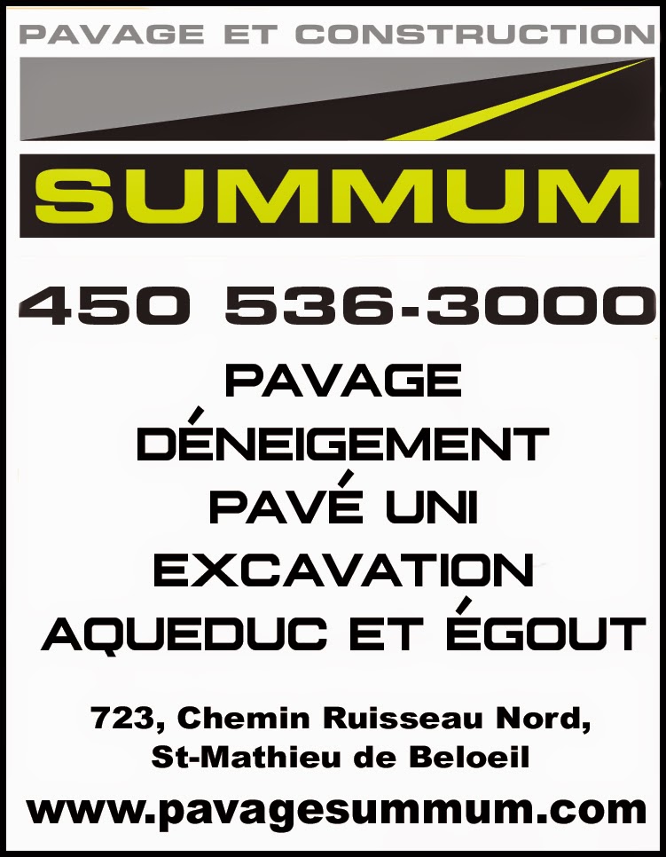 Pavage Summum | 901 Chem. du Fer-à-Cheval suite 400, Sainte-Julie, QC J3E 1Y2, Canada | Phone: (450) 536-3000