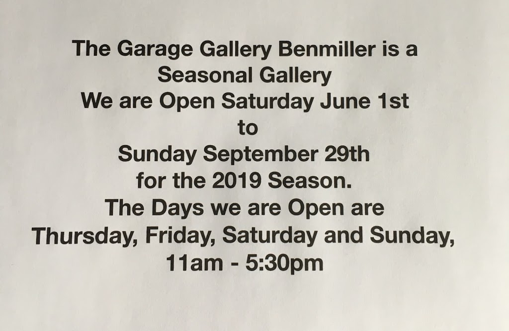 Garage Gallery Benmiller | 80602 Benmiller Line, RR# 2, Clinton, ON N0M 1L0, Canada | Phone: (226) 455-6545