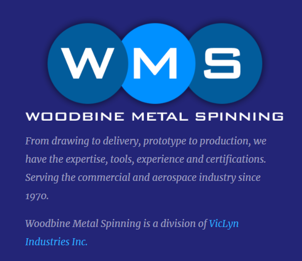 Woodbine Metal Spinning Ltd. | 105 Anderson Ave, Markham, ON L6E 1A4, Canada | Phone: (905) 201-6769