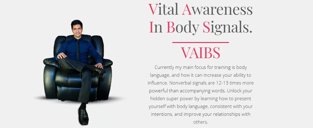 Vaibs - Body Language Trainer and Consultant | 4070 Confederation Pkwy, Mississauga, ON L5B 0E9, Canada | Phone: (647) 284-2831