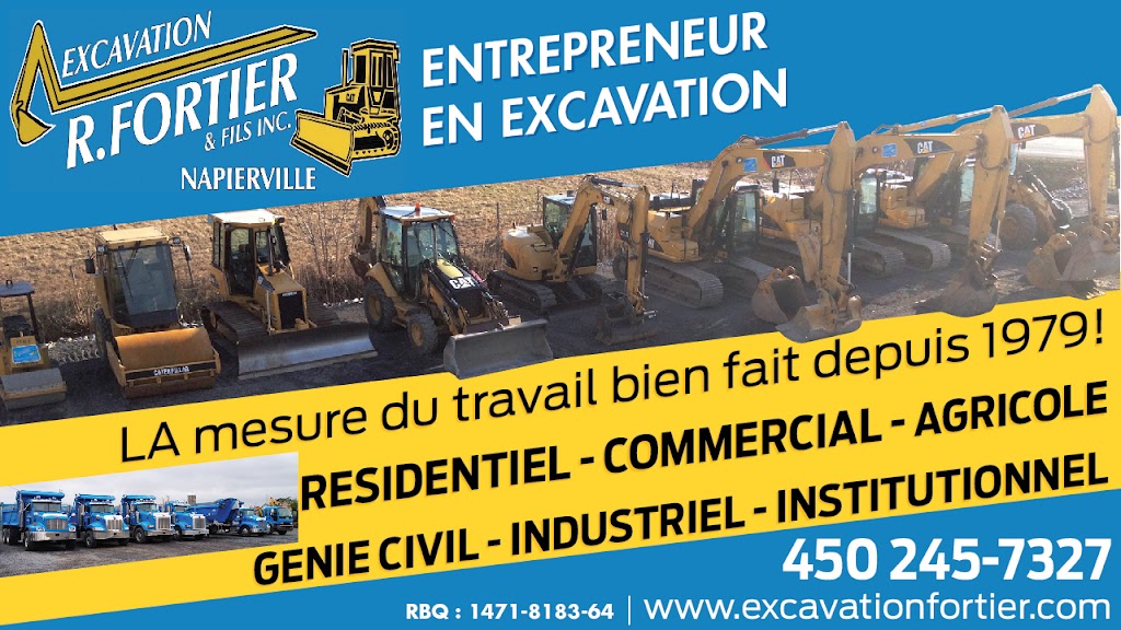 Excavation R Fortier & Fils Inc | 395 Rang des Patriotes N, Napierville, QC J0J 1L0, Canada | Phone: (450) 245-7327