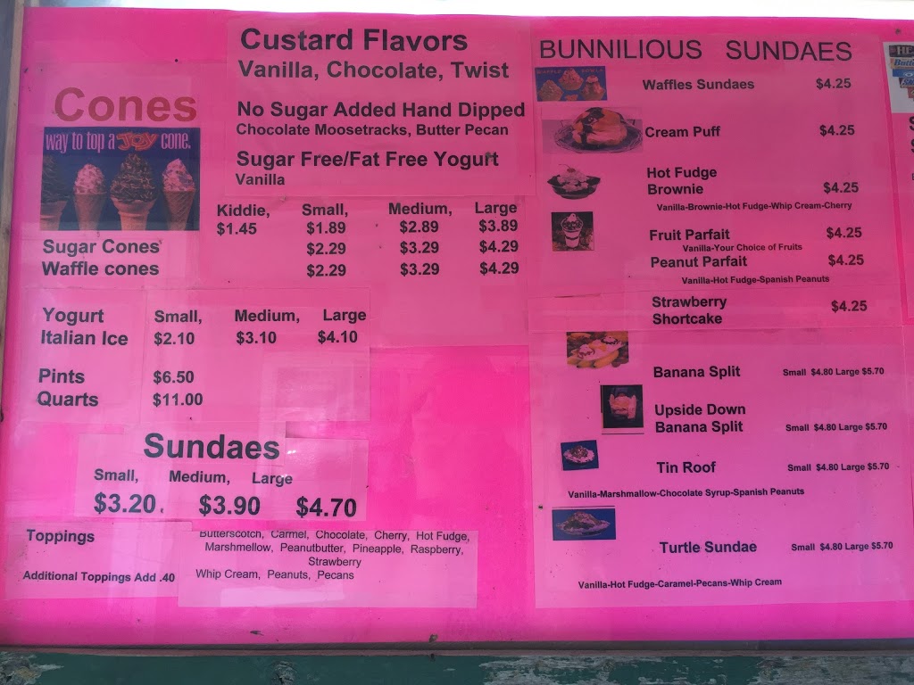 Bunnys Frozen Custard | 6457 Lakeshore Rd, Lexington, MI 48450, USA