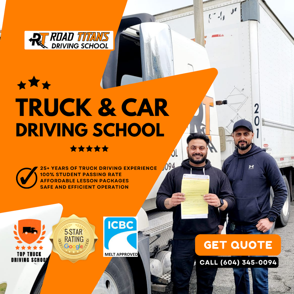 Road Titans Driving School Surrey | 15411 80A Ave, Surrey, BC V3S 7X7, Canada | Phone: (604) 345-0094