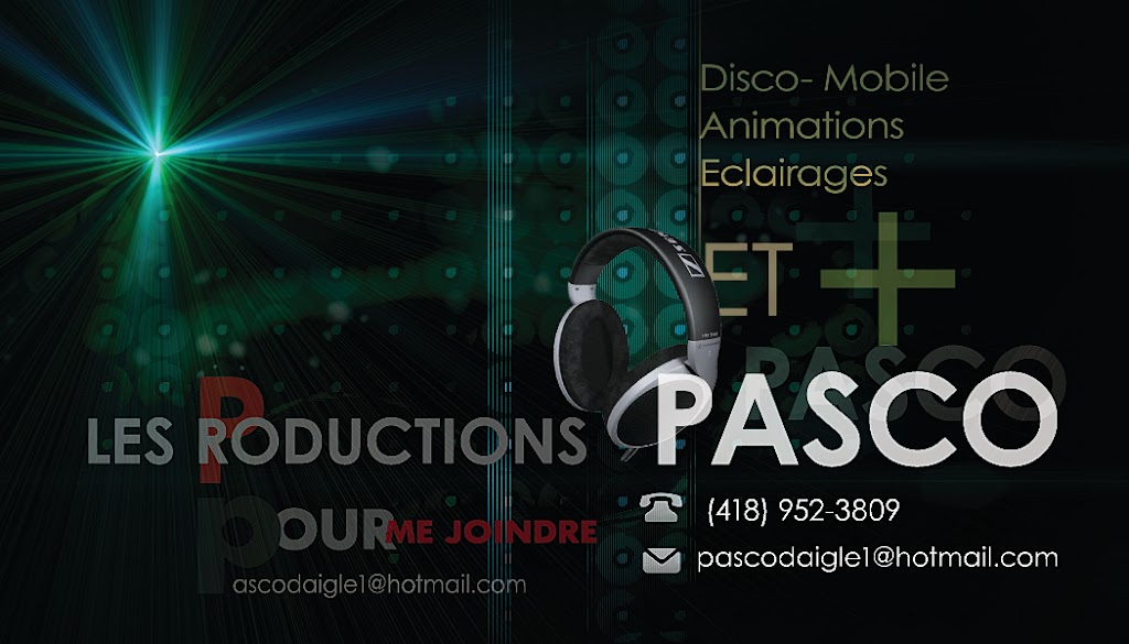 Les Productions Pasco | 4410 Rue Sévigny, Québec, QC G1P 1V9, Canada | Phone: (418) 952-3809