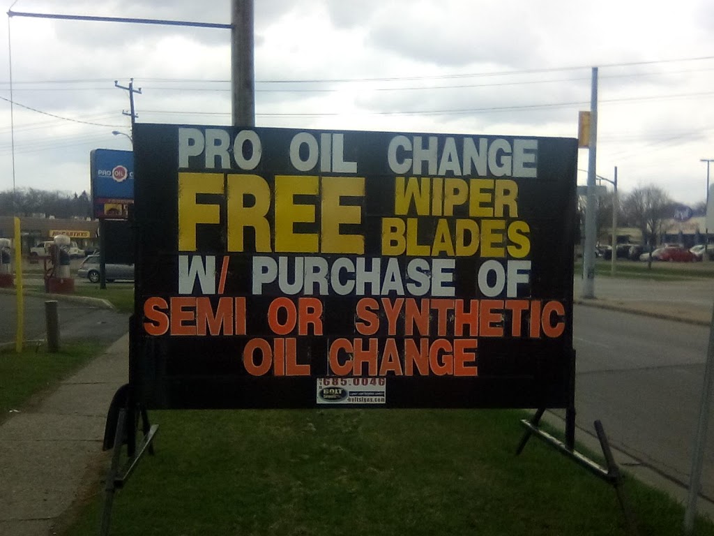 Pro Oil Change | 646 Cathcart Blvd, Sarnia, ON N7V 2N4, Canada | Phone: (226) 778-0584