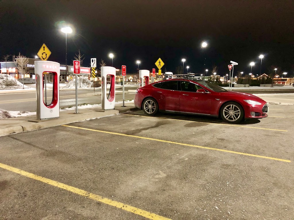 Tesla Supercharger | 100 Mapleview Dr E, Barrie, ON L4N 9H6, Canada | Phone: (877) 798-3752