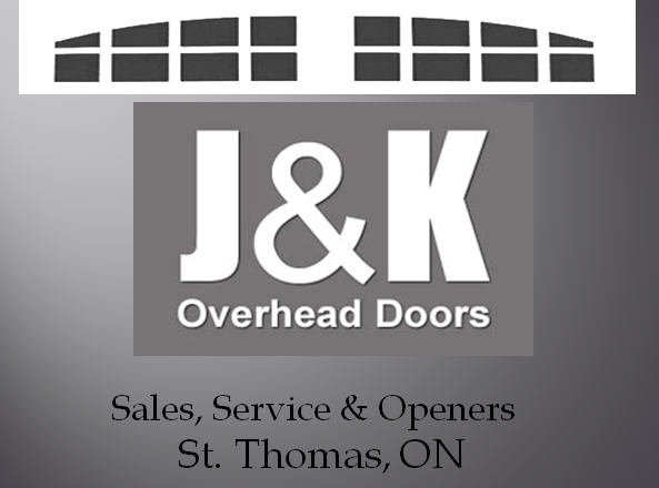 J&K Overhead Doors | 42814 Fruit Ridge Line, St Thomas, ON N5P 3S9, Canada | Phone: (519) 631-7461