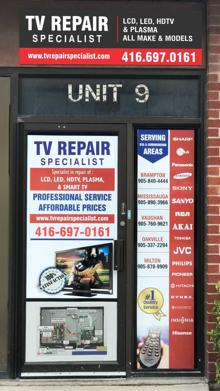 TV Repair Specialist Brampton | 30 Intermodal Dr Unit 9, Brampton, ON L6T 5K1, Canada | Phone: (905) 840-4444