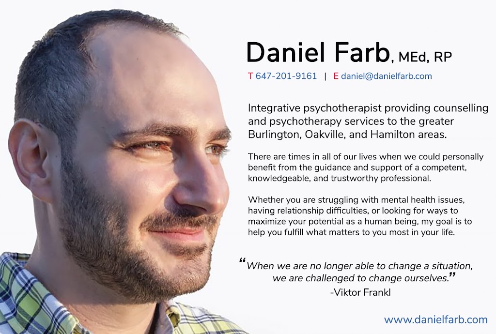 Daniel Farb Psychotherapy Services | 419 Burlington Ave, Burlington, ON L7S 1R3, Canada | Phone: (647) 201-9161