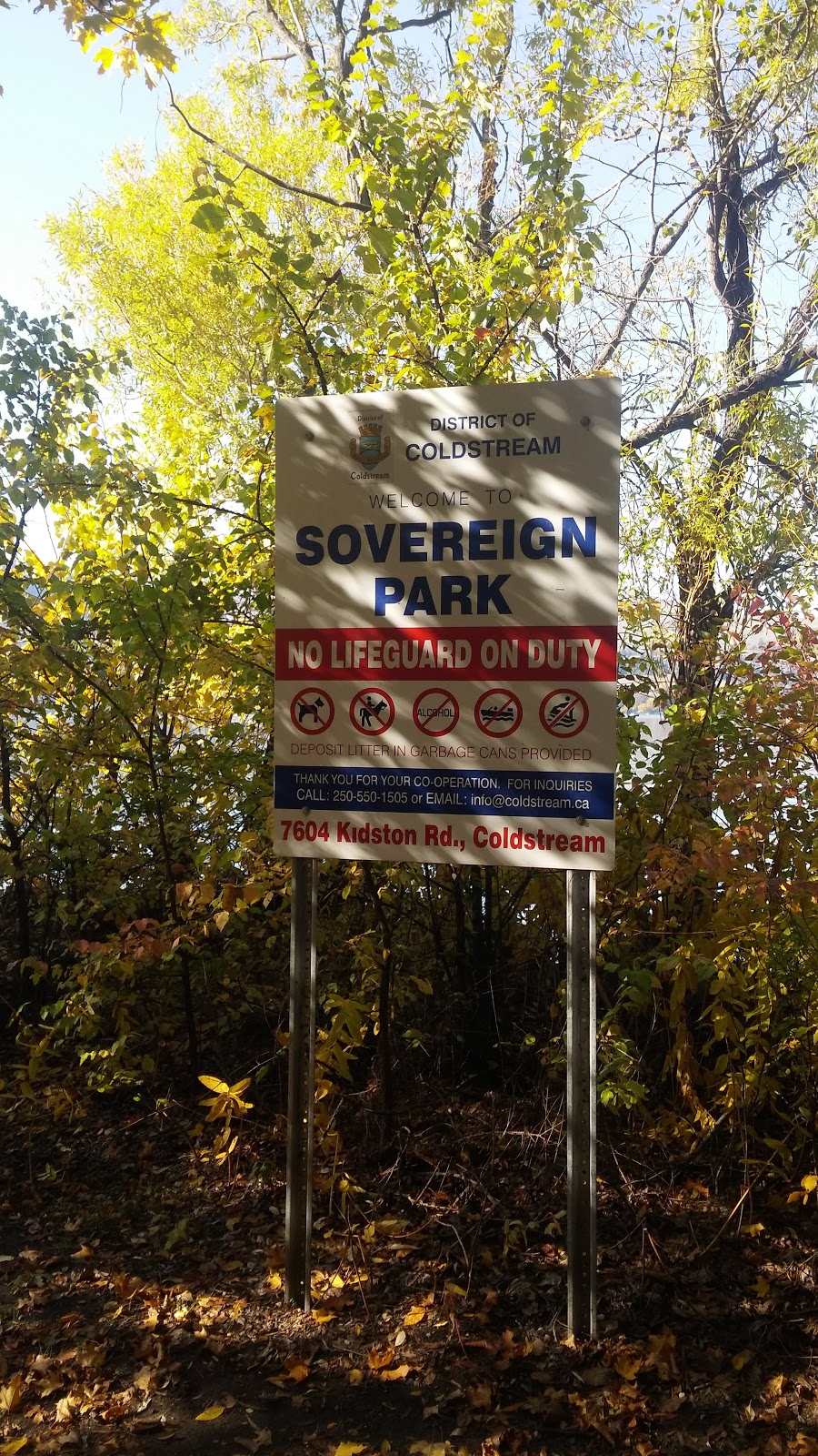 Sovereign park | Coldstream, BC V1B 1S2, Canada