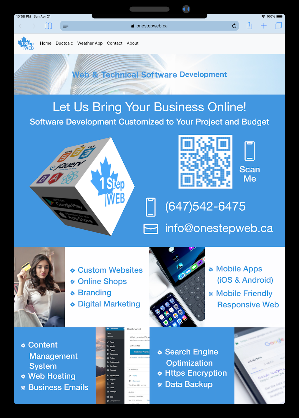 OneStepWeb.Ca | 176 Etheridge Ave, Milton, ON L9E 1H1, Canada | Phone: (647) 542-6475