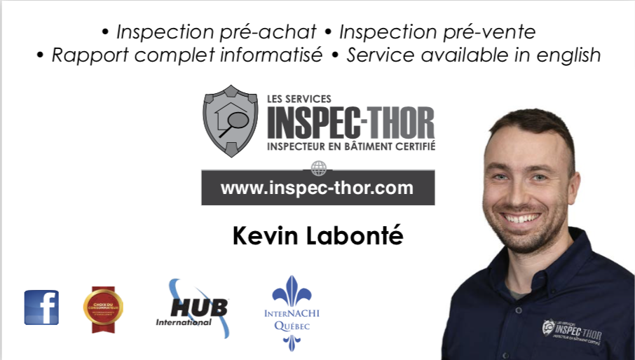 Inspec-thor Québec | 9525 Rue de Venise, Québec, QC G2B 0B8, Canada | Phone: (418) 977-8467