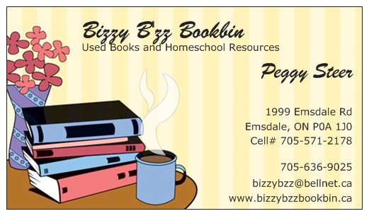 Bizzy Bzz Bookbin | 1999 Emsdale Rd, Emsdale, ON P0A 1J0, Canada | Phone: (705) 636-9025