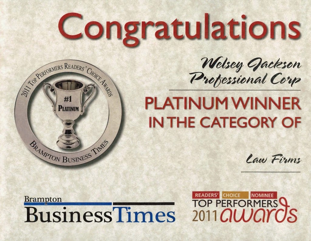 Wesley Jackson Professional Corporation | 12 Rutherford Rd S #8, Brampton, ON L6W 3J1, Canada | Phone: (905) 487-6168