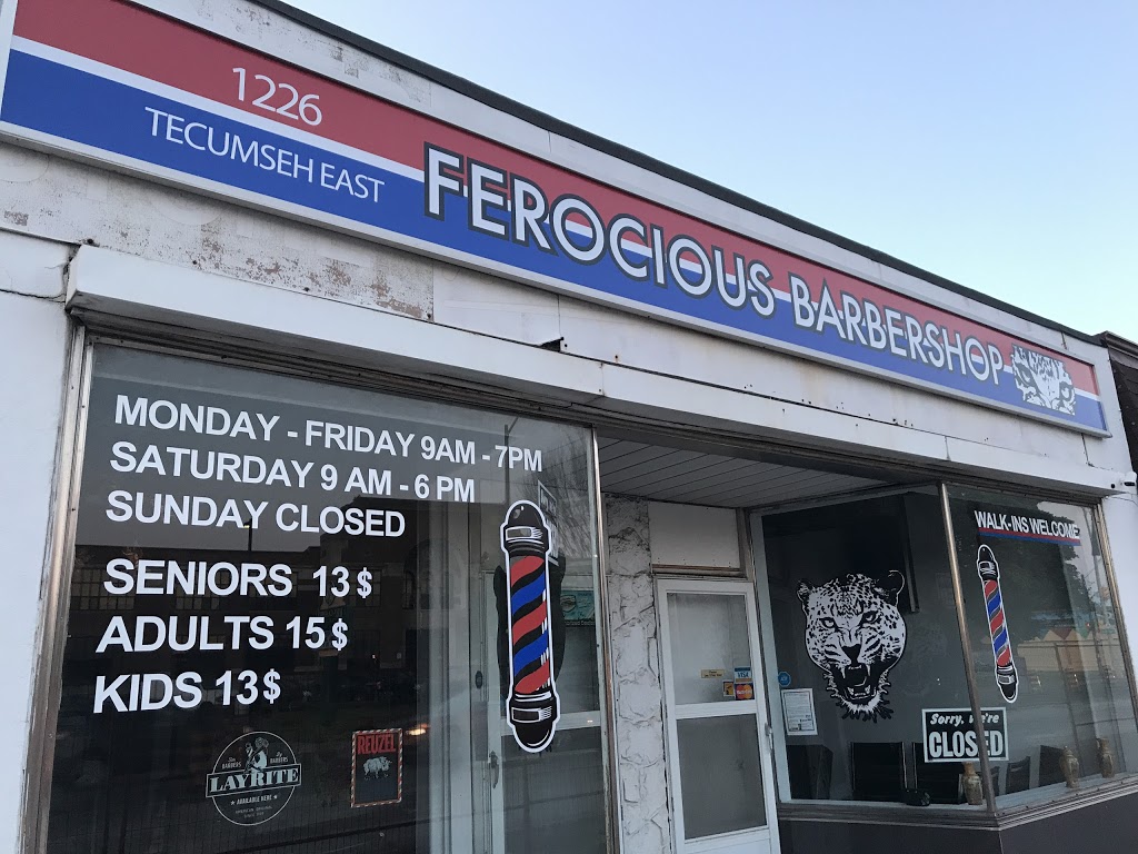 Ferocious Barbershop | 1226 Tecumseh Rd E, Windsor, ON N8W 1B6, Canada | Phone: (519) 991-3832