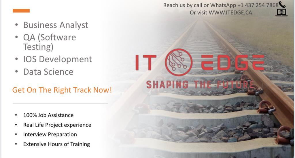 ITEdge CA | QA & BA training | 7230 Black Walnut Trail, Mississauga, ON L5N 7N4, Canada | Phone: (437) 254-7868